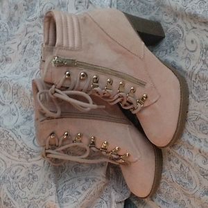 NWOT Suede Ankle Boots